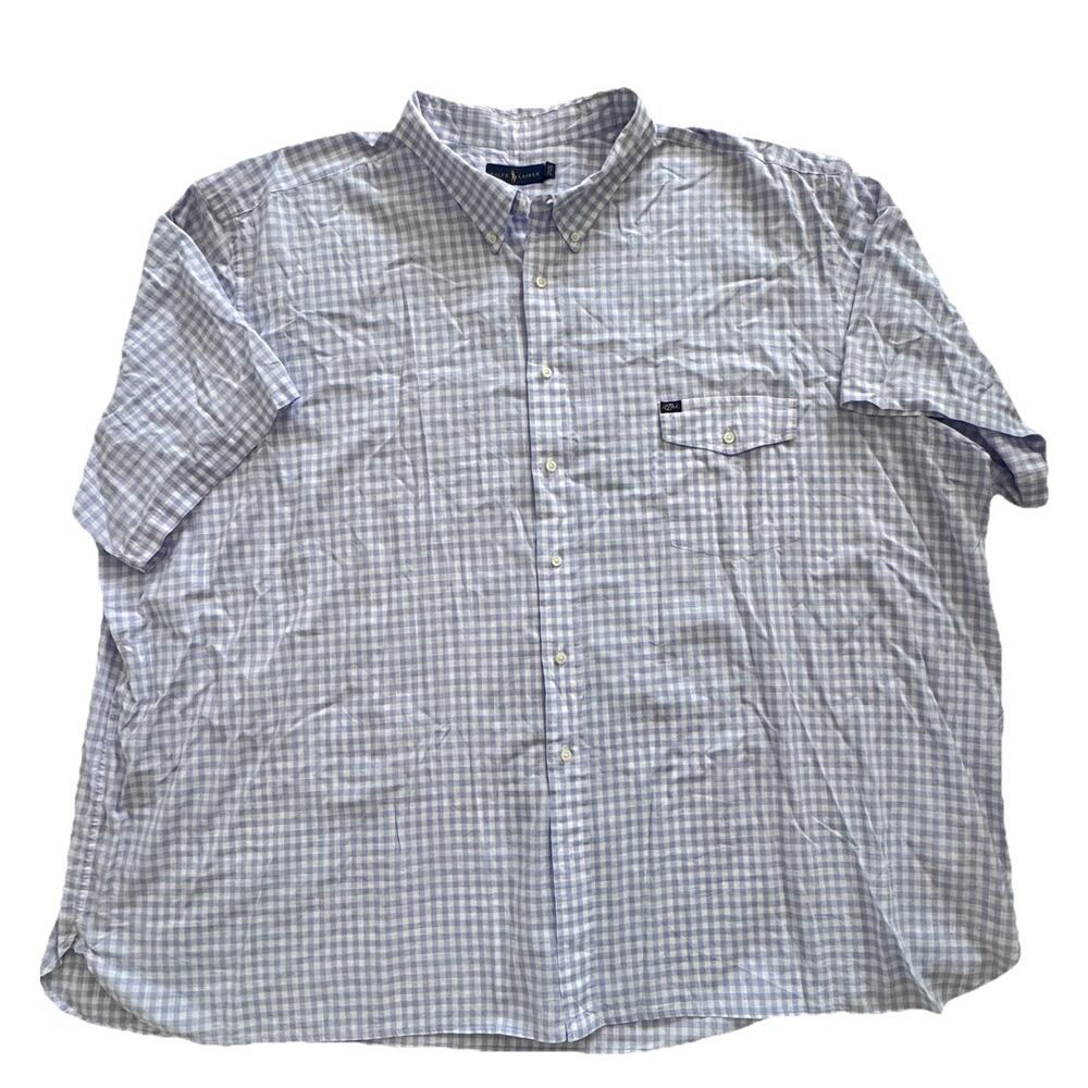 New Ralph Lauren Polo Mens Purple Checkered Button Down Shirt 6XB Preppy - Picture 2 of 5